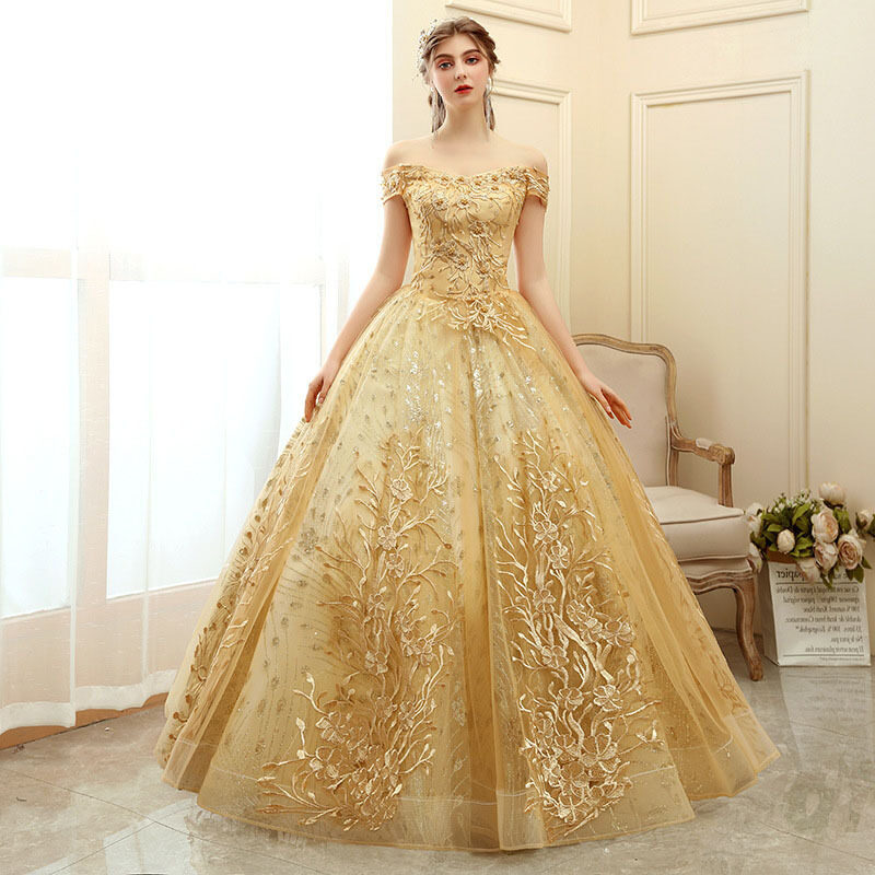 MUGE EAGLELY 2022 Summer New Color Wedding Dress Art Test Solo Simple Plus Size Formal Ball Gowns For Debut 18 Years Old And Evening Dresses Floor Length.(XS-3XL)